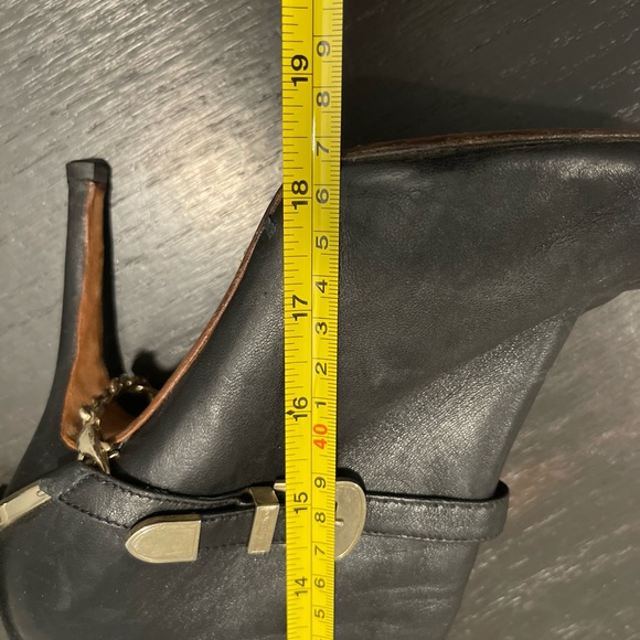 Dolce & Gabanna  Black Nappa Leather Boots         Size 8 (38 EU) - Picture 5 of 14